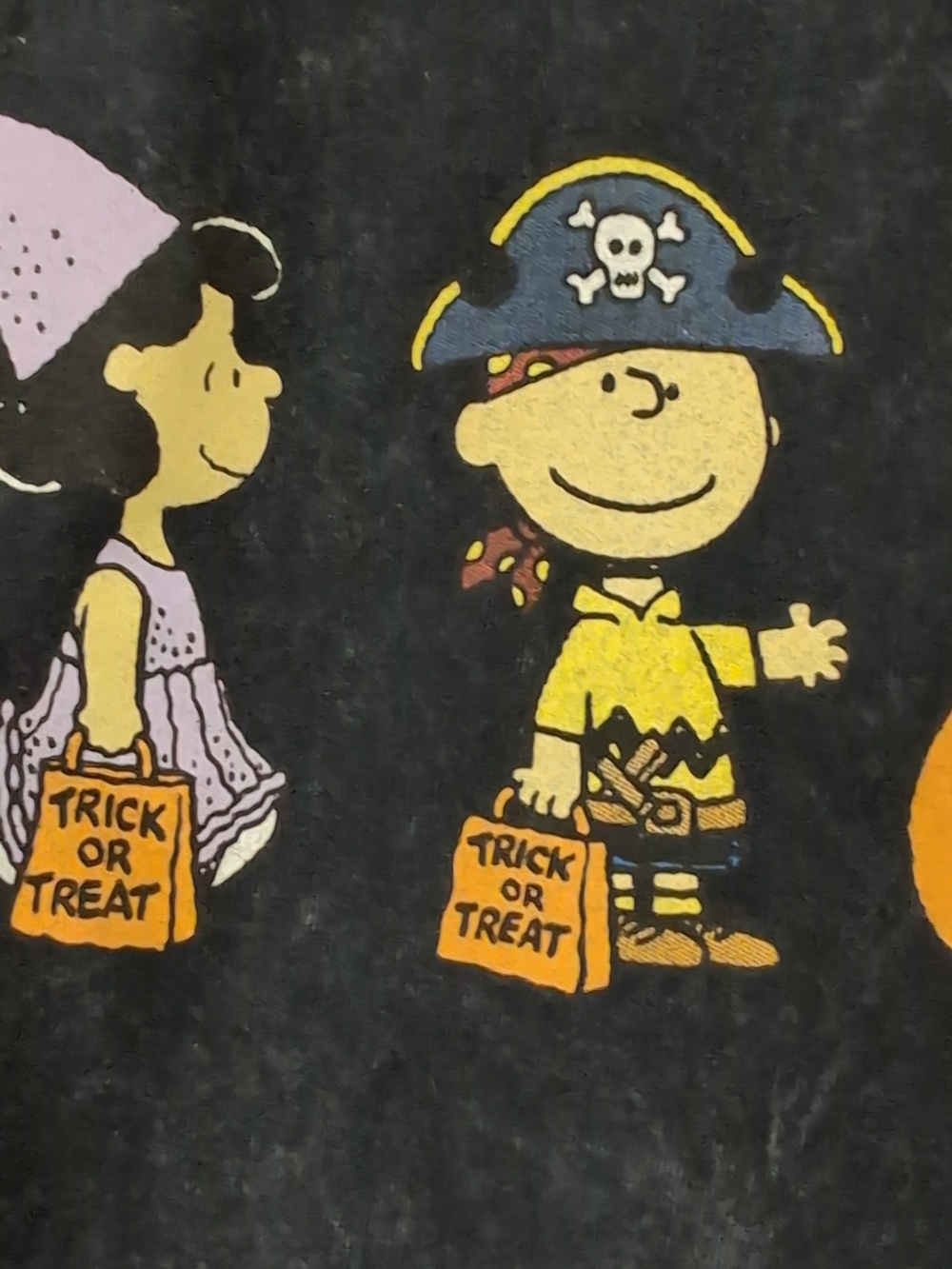 Peanuts Black Halloween Character Tee - Picture 4 of 10